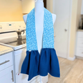 Navy Blue Vines Scarf Towel
