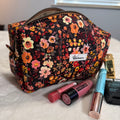 Fall Flowers Quilted Boxy Pouch *Limited Edition*