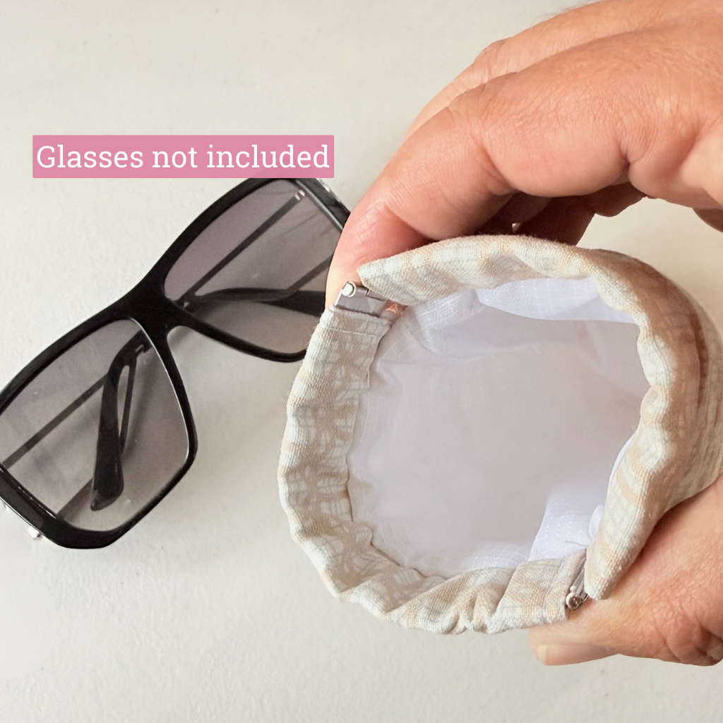 Sunglass Case Flexi Frame - Beige