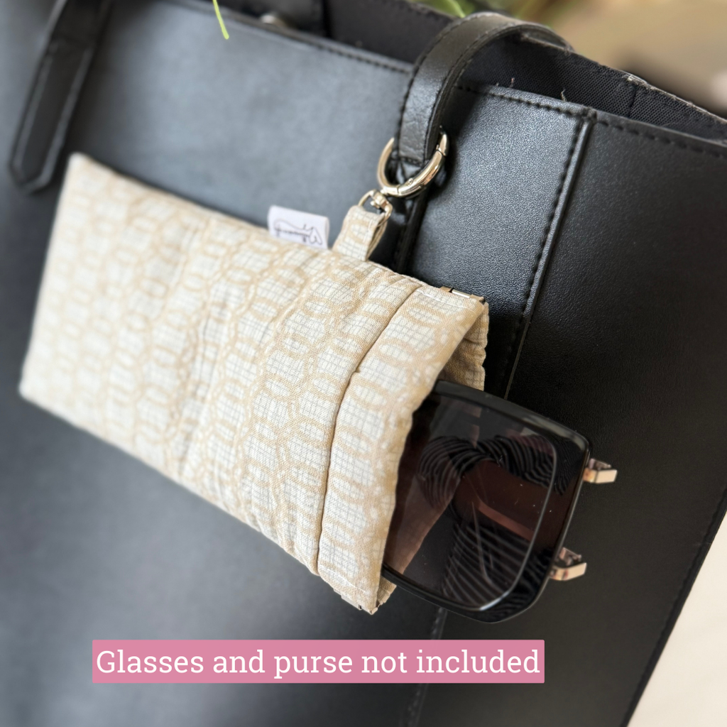 Sunglass Case Flexi Frame - Beige