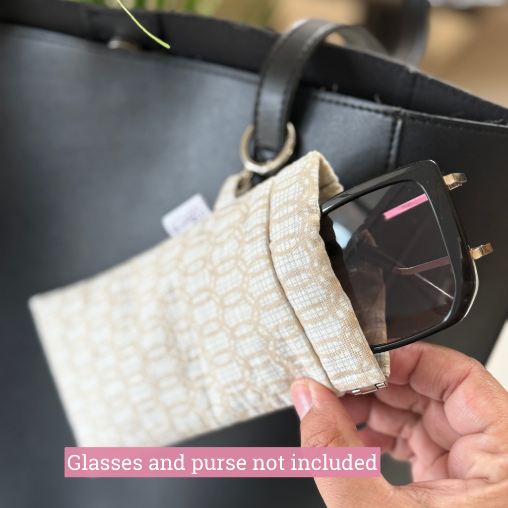 Sunglass Case Flexi Frame - Beige