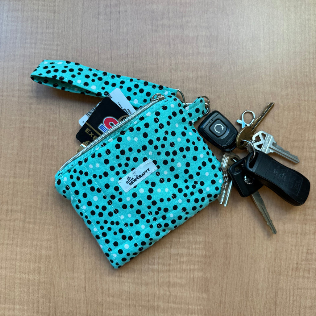 Green Wristlet Wallet