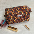 Boxy Cosmetic Pouch  - Waterproof  Falling Leaves  *Limited Edition*