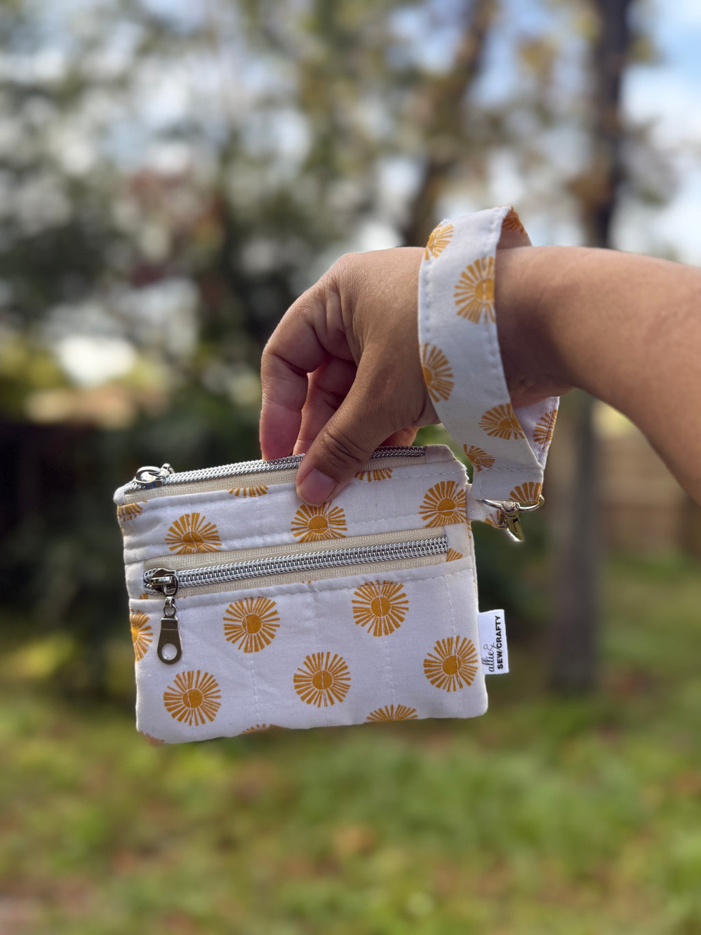 Sunny Double Zipper Wristlet Wallet