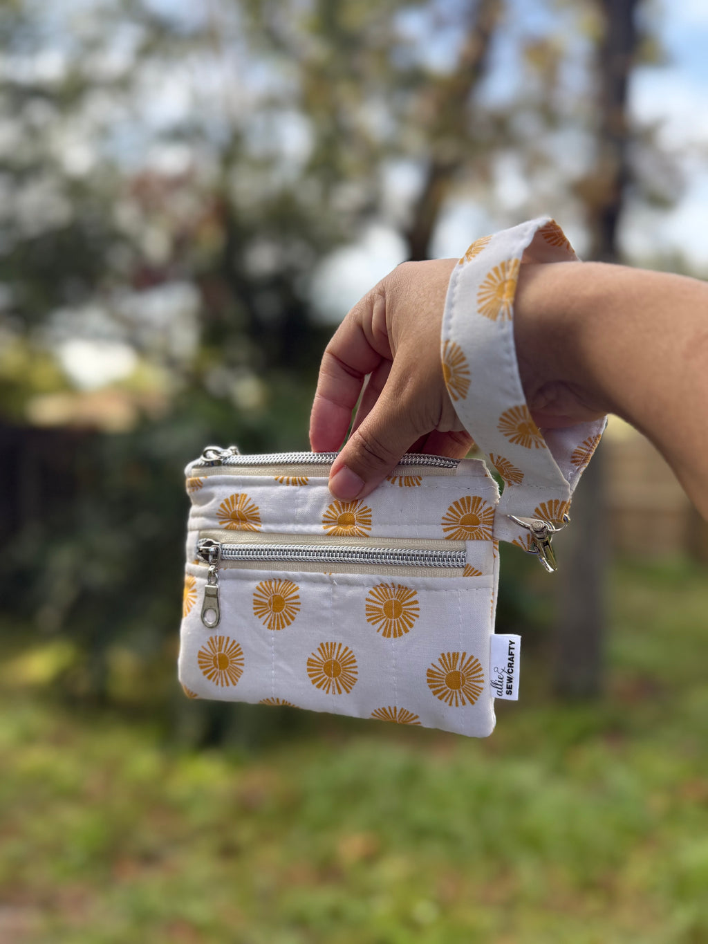 Sunny Double Zipper Wristlet Wallet