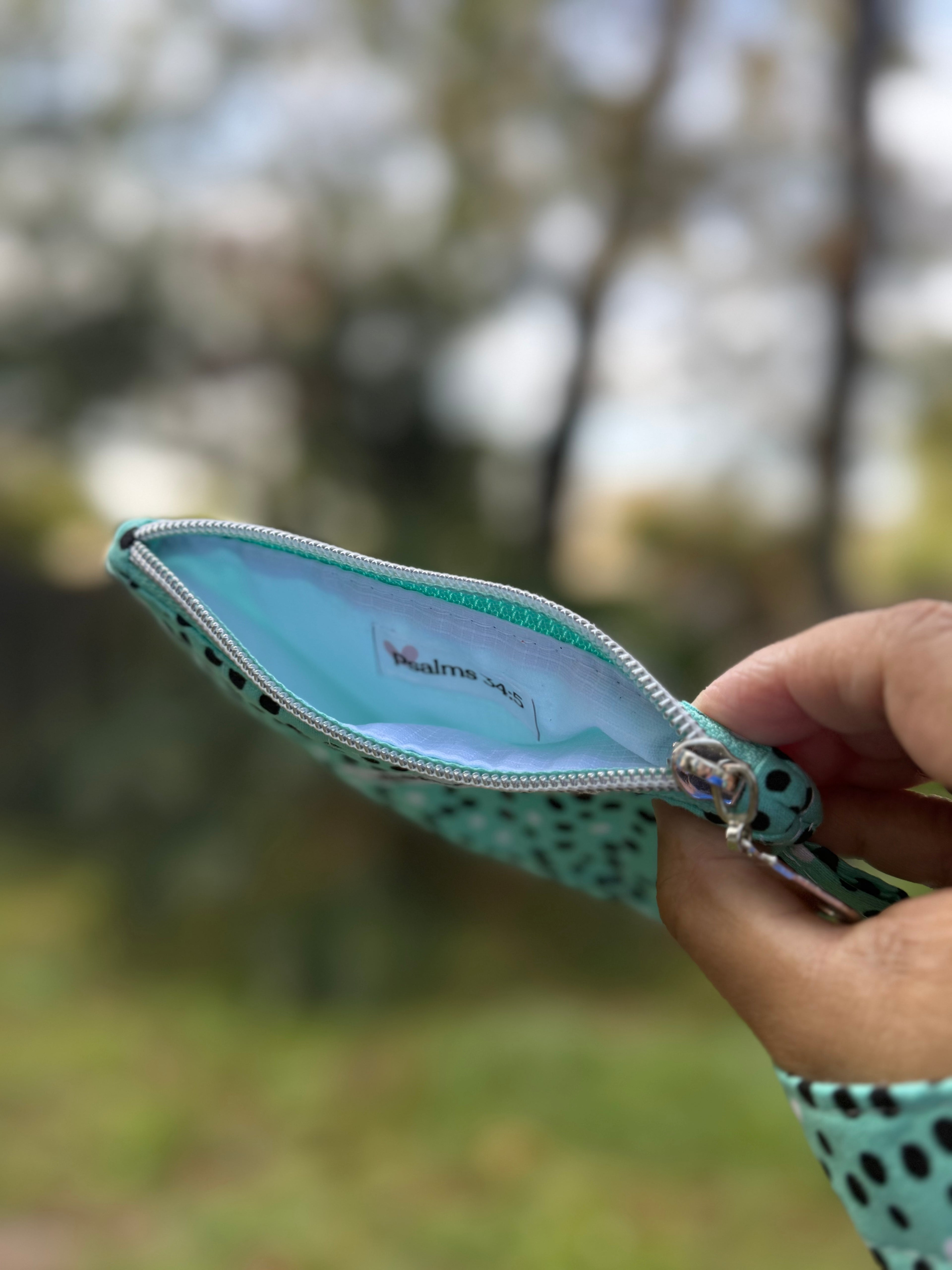 Green Wristlet Wallet