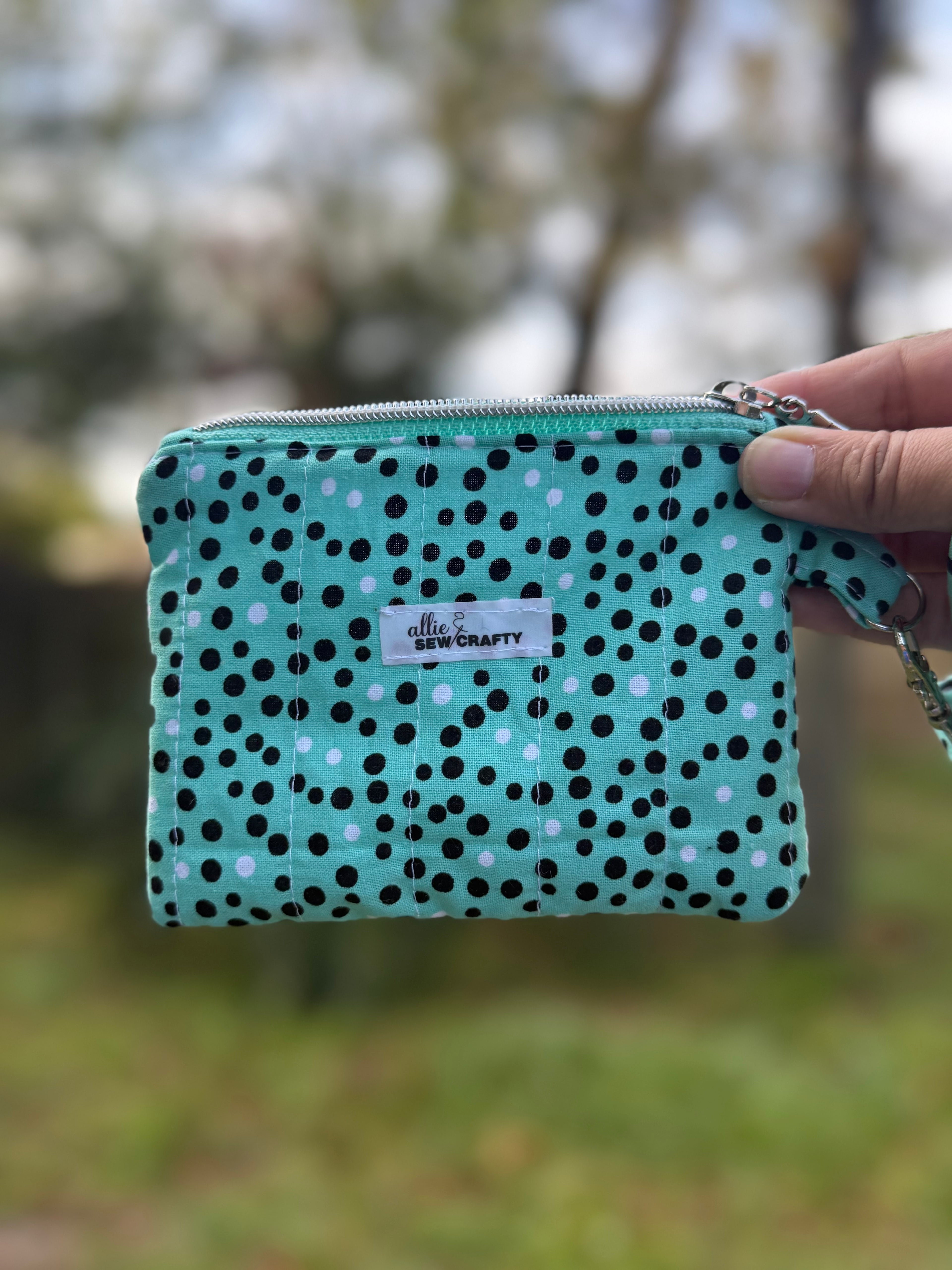 Green Wristlet Wallet