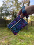 Colorful Double Zipper Wristlet Wallet