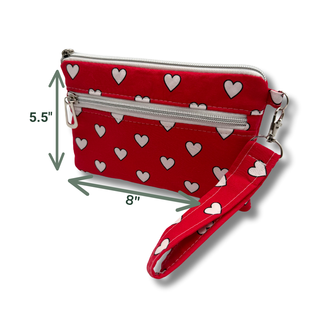 Double Zip Phone Wallet | Smartphone iPhone Pouch