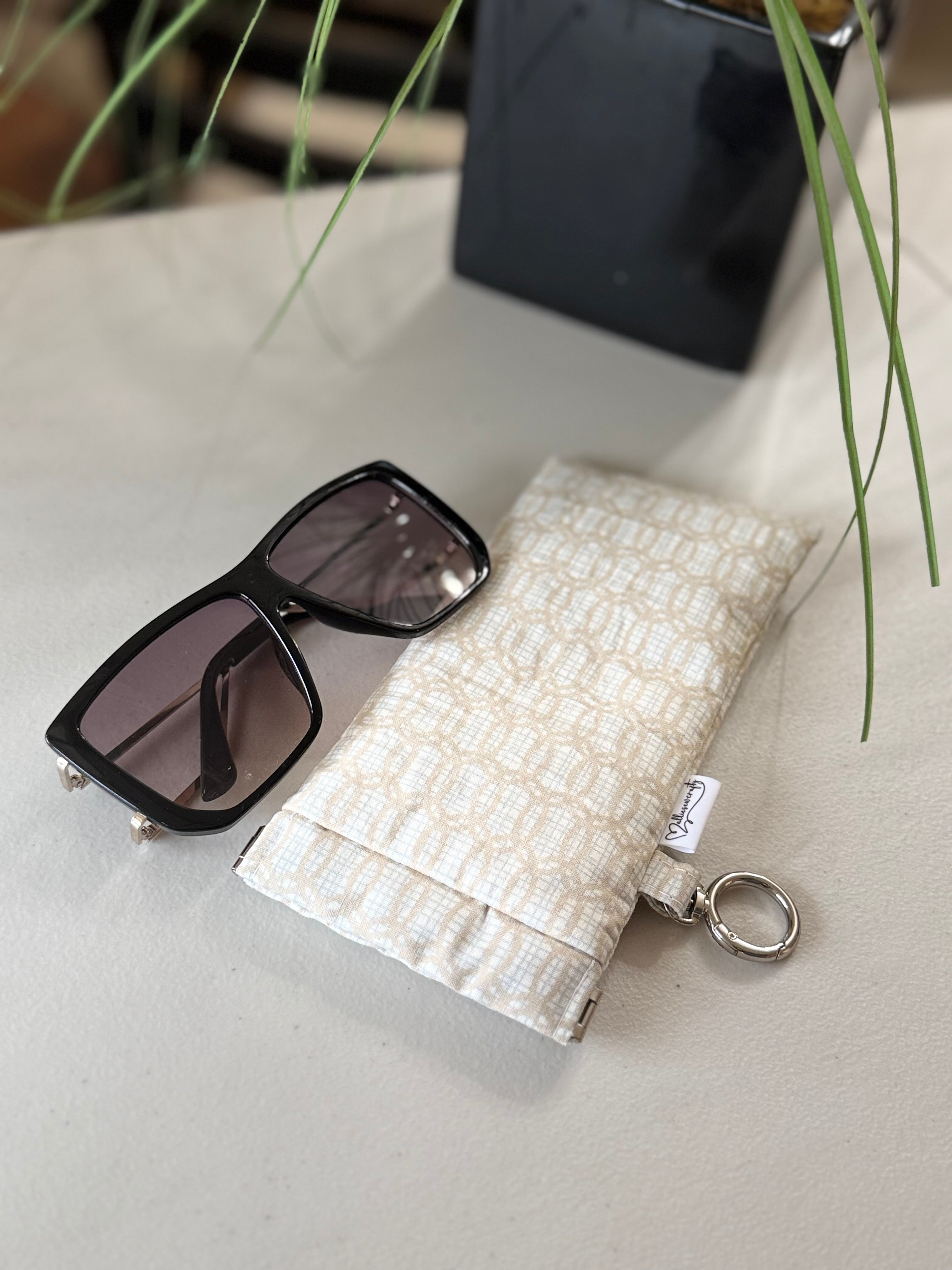 Sunglass Case Flexi Frame - Beige