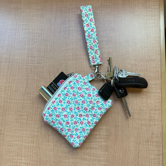 Wristlet Wallet Vintage Rose