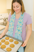 Blue Flowers Kitchen Scarf Towel