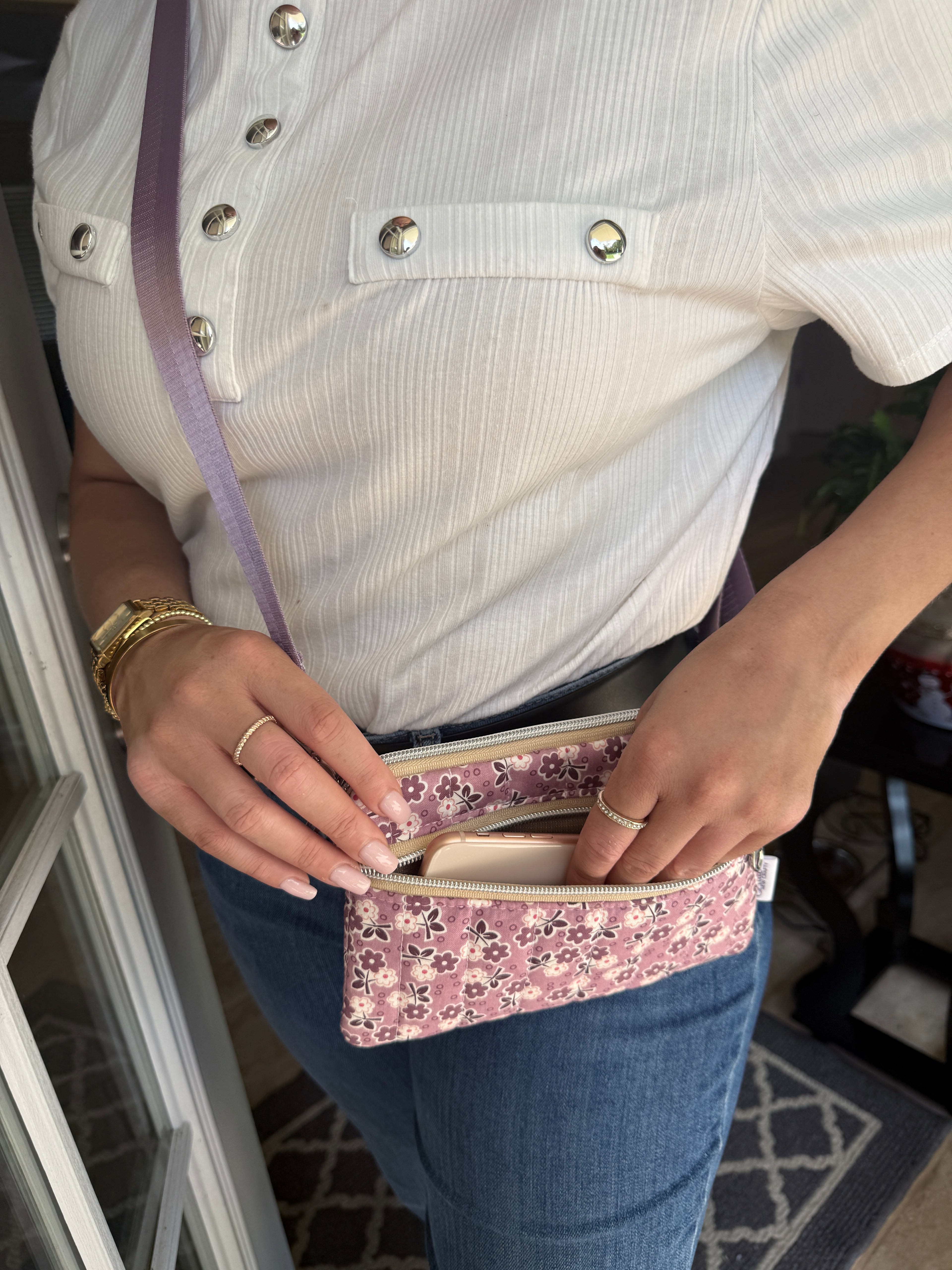 Crossbody Cellphone Wallet - Purple - Lilac Limited Edition