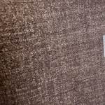 Close-up of the Solid Heathered Espresso fabric showing the smooth heathered texture